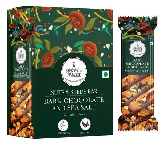 Nuts & Seeds Bars - Dark Chocolate And Sea Salt